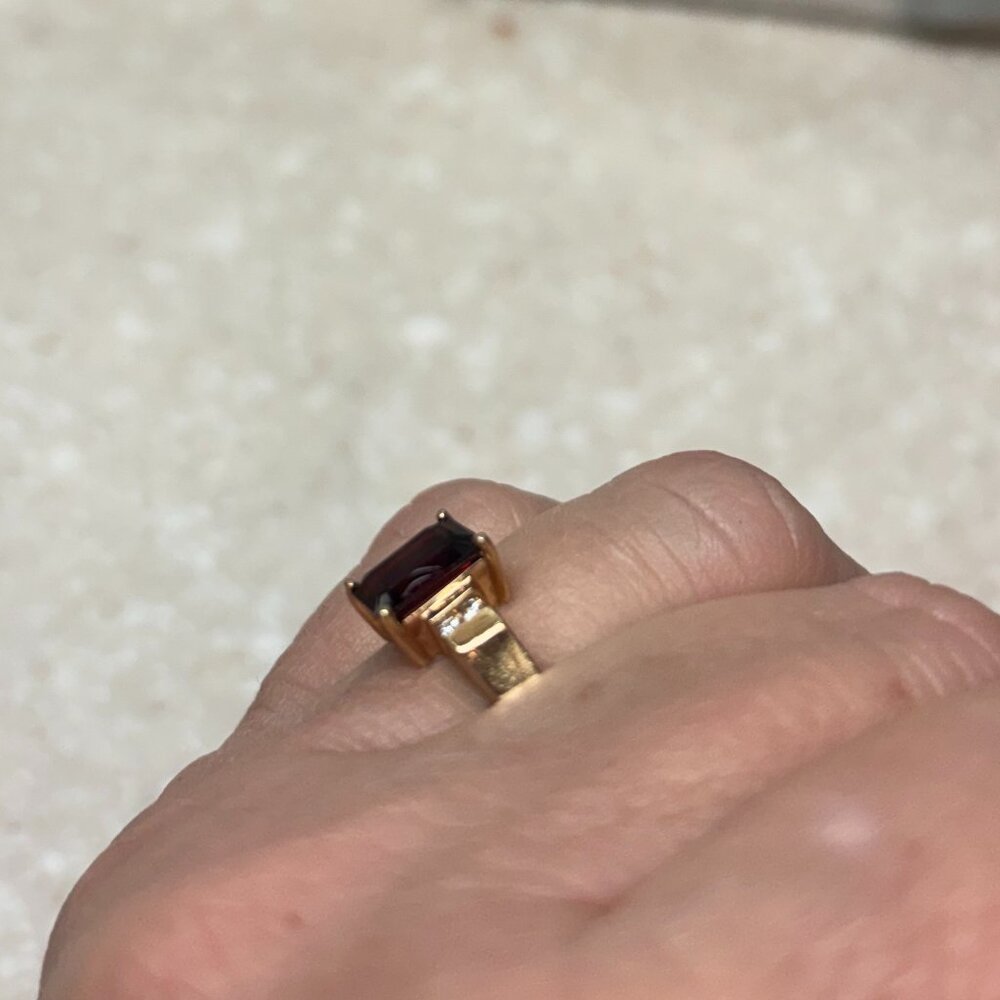 ring garnet - Picture 4 of 5